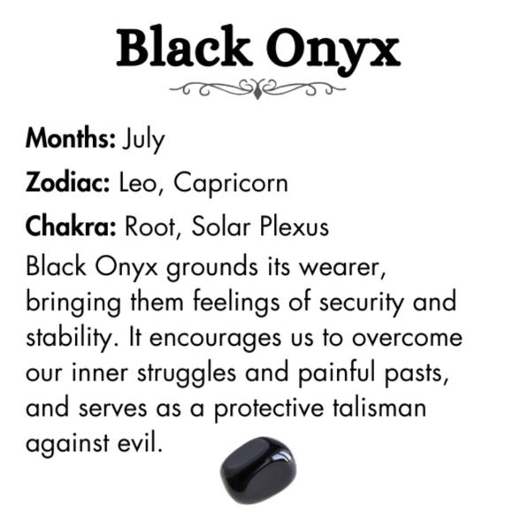 Black Onyx Chip Stone Necklace | 17 IN - Picture 3 of 7